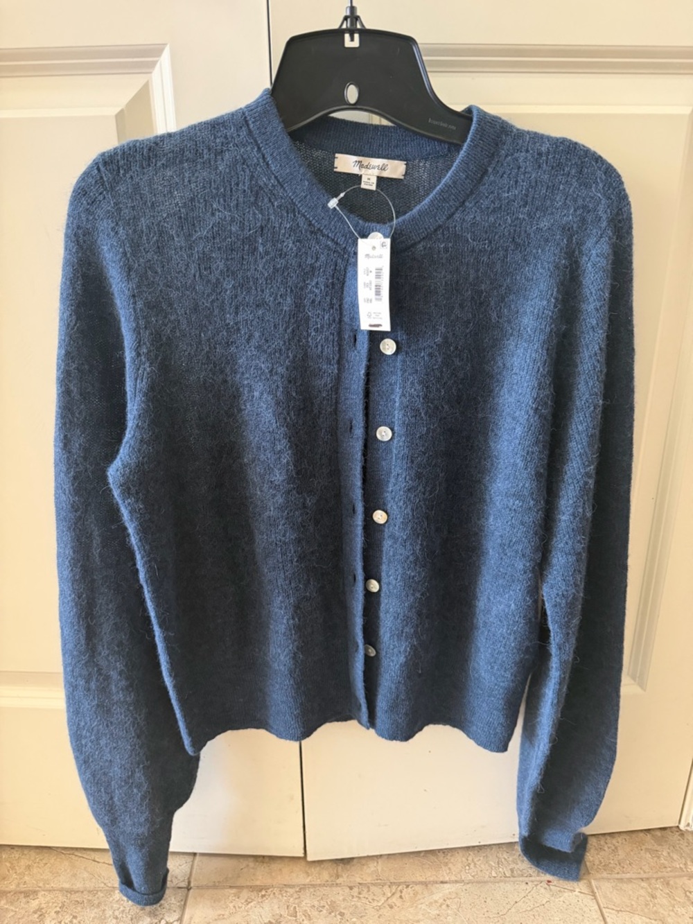 Madewell Ribbed Alpaca-Blend Cardigan Sweater
